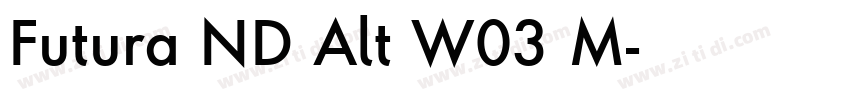 Futura ND Alt W03 M字体转换